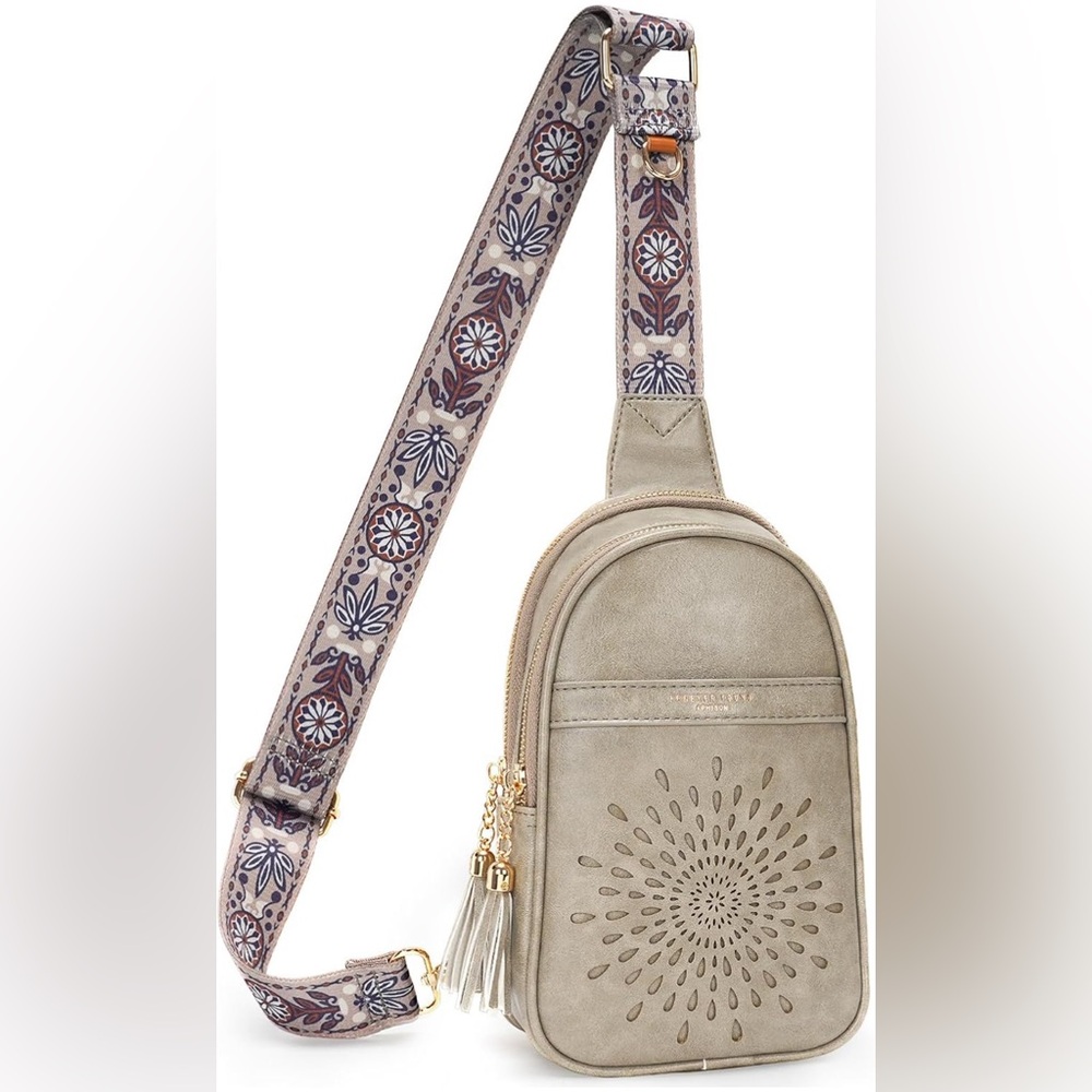 Stylish Gray Crossbody Bag